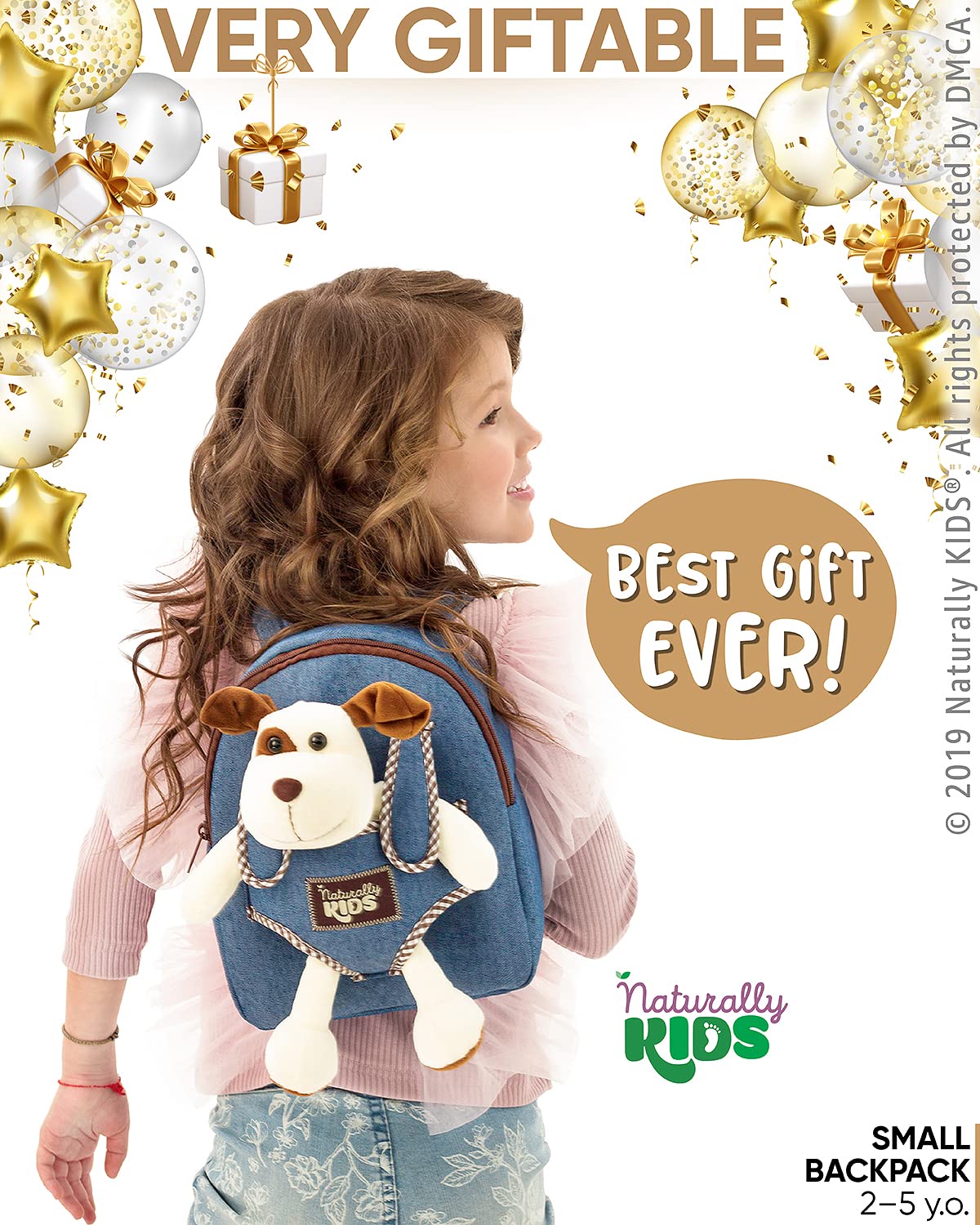 Foto 3 pulgar | Mochila Naturally Kids de Perros Pequeños de Peluche - Venta Internacional