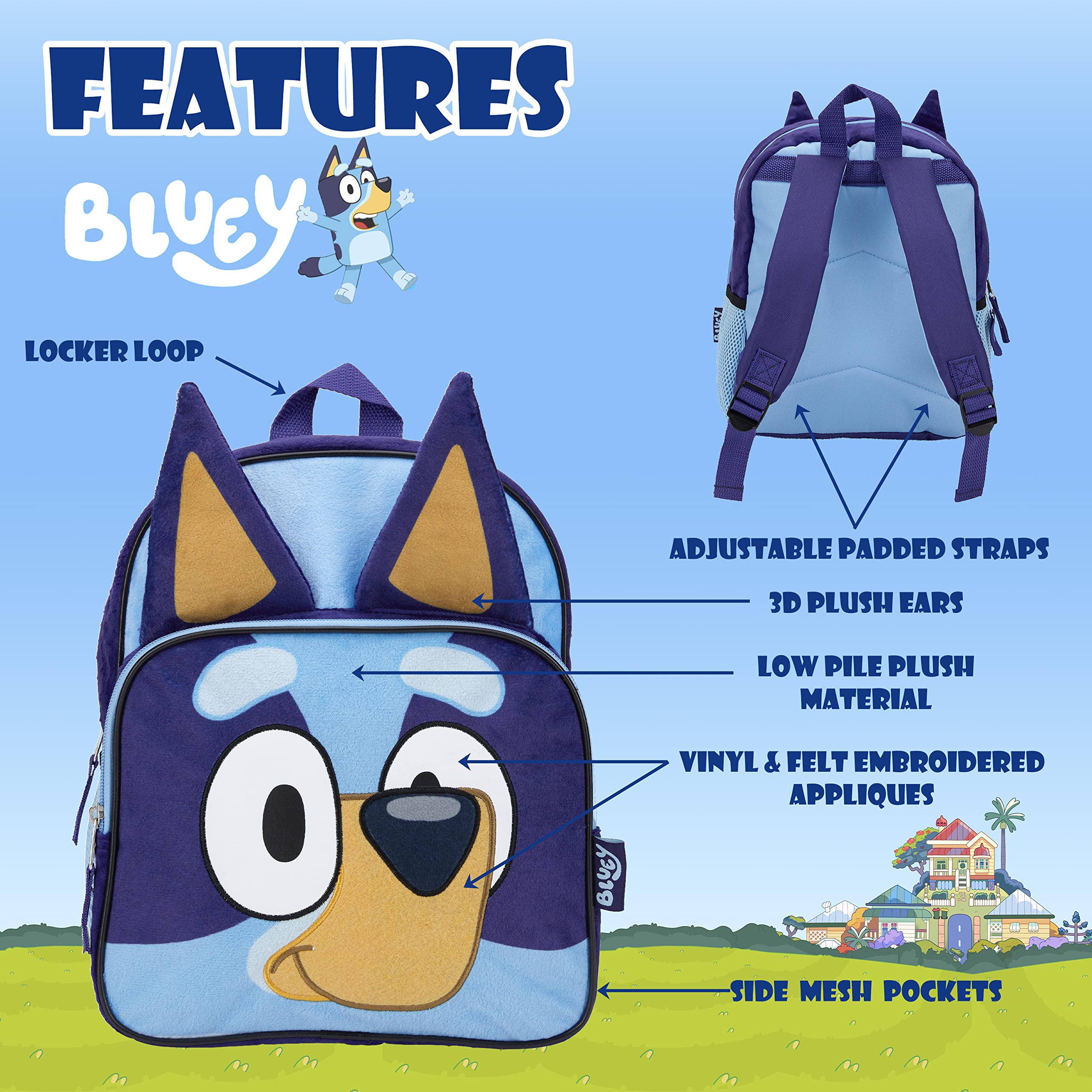 Foto 5 pulgar | Mochila Ai Accessory Innovations Bluey Plush 30 Cm para Niños - Venta Internacional