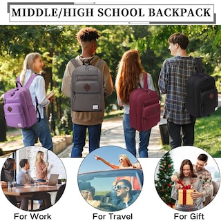 Foto 2 | Mochila Vaschy School Negra Unisex - Venta Internacional