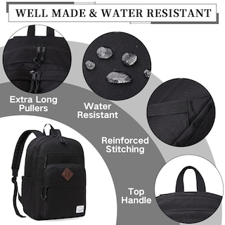 Foto 4 | Mochila Vaschy School Negra Unisex - Venta Internacional