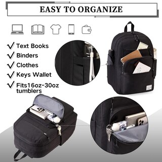 Foto 6 | Mochila Vaschy School Negra Unisex - Venta Internacional