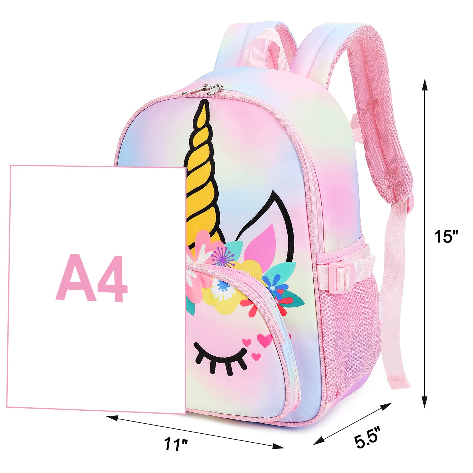 Foto 4 pulgar | Mochila Btoop Para Niños Y Niñas Escuela Unicornio Preescolar Jardín De Infantes - Venta Internacional