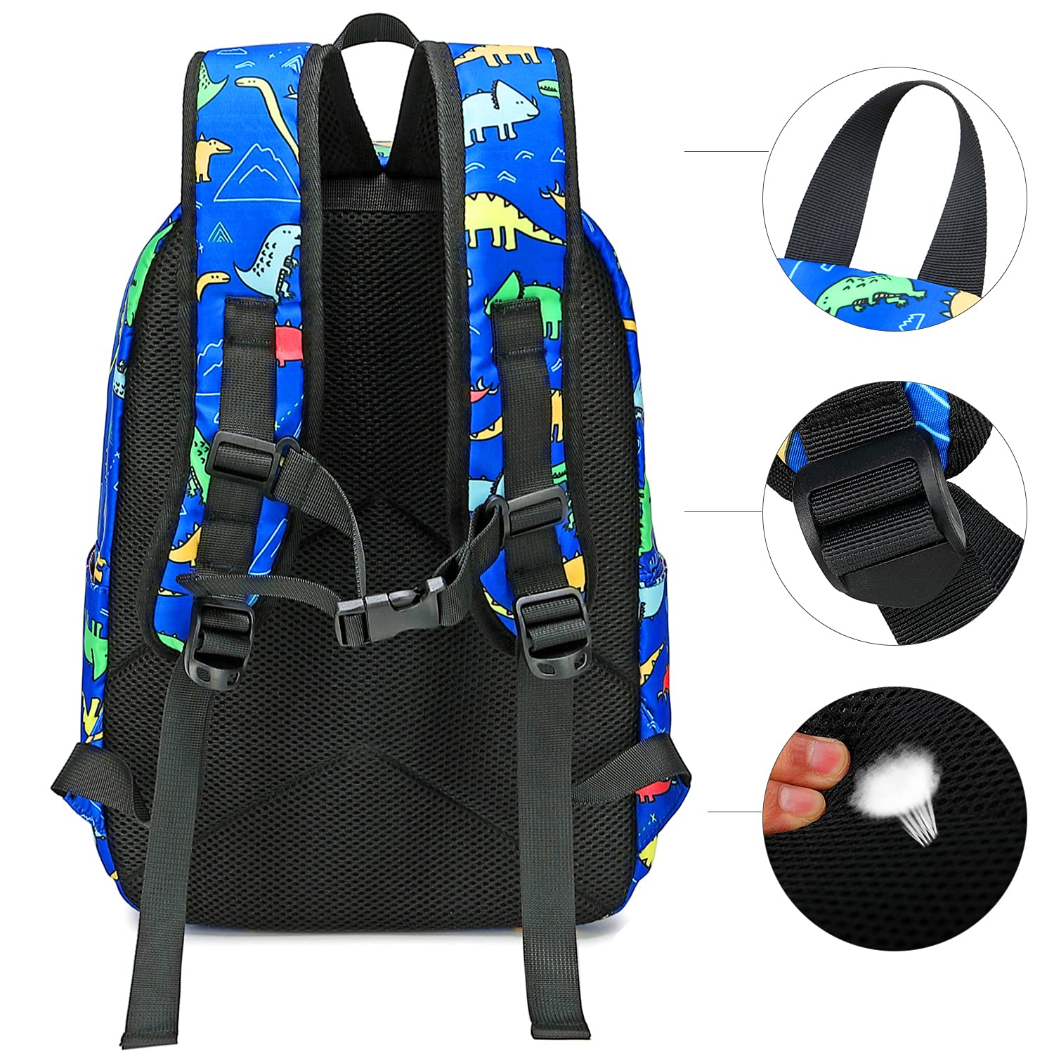 Foto 4 pulgar | Mochila Camtop con Lonchera Diseño de Dinosaurio Azul Oscuro - Venta Internacional