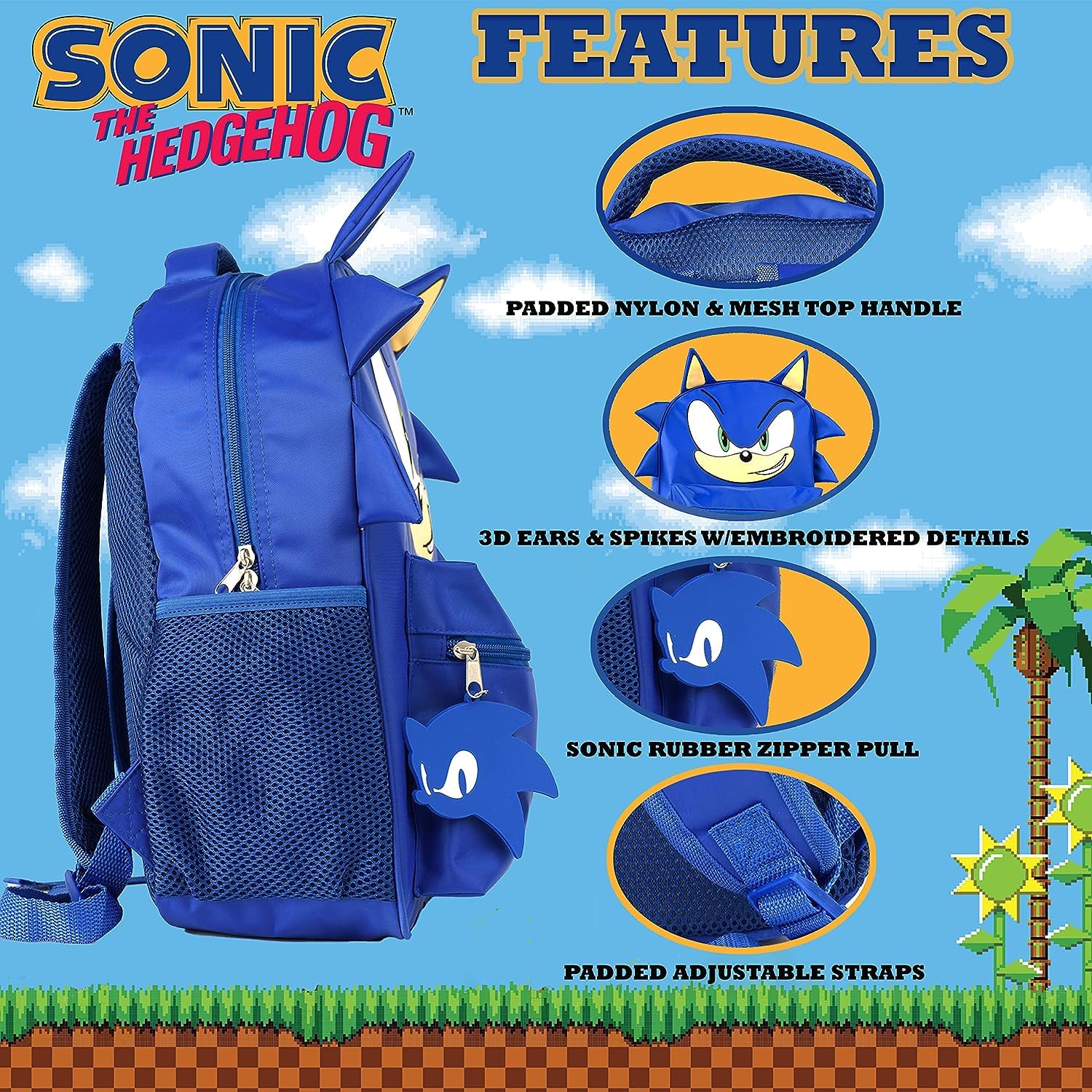 Foto 7 pulgar | Mochila Ai Accessory Innovations Sonic Azul- Venta Internacional