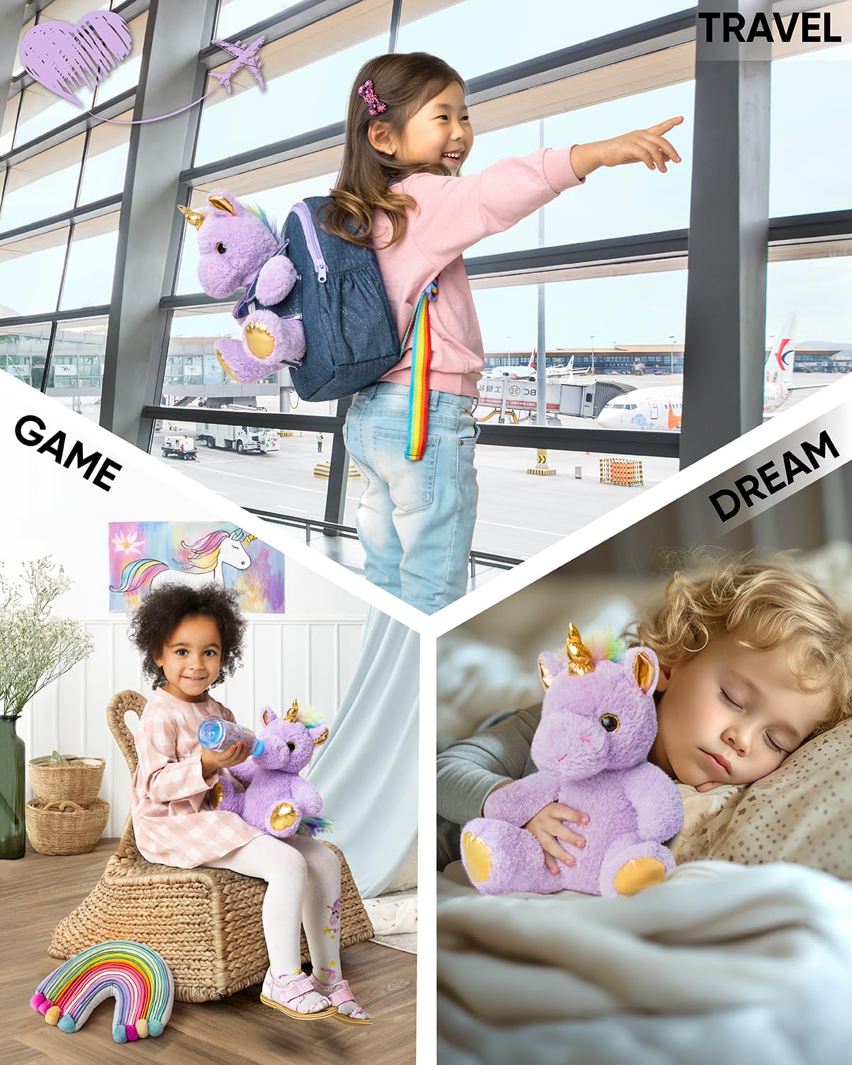 Foto 6 pulgar | Mochila Naturally Kids Unicorn para Niñas - Venta Internacional