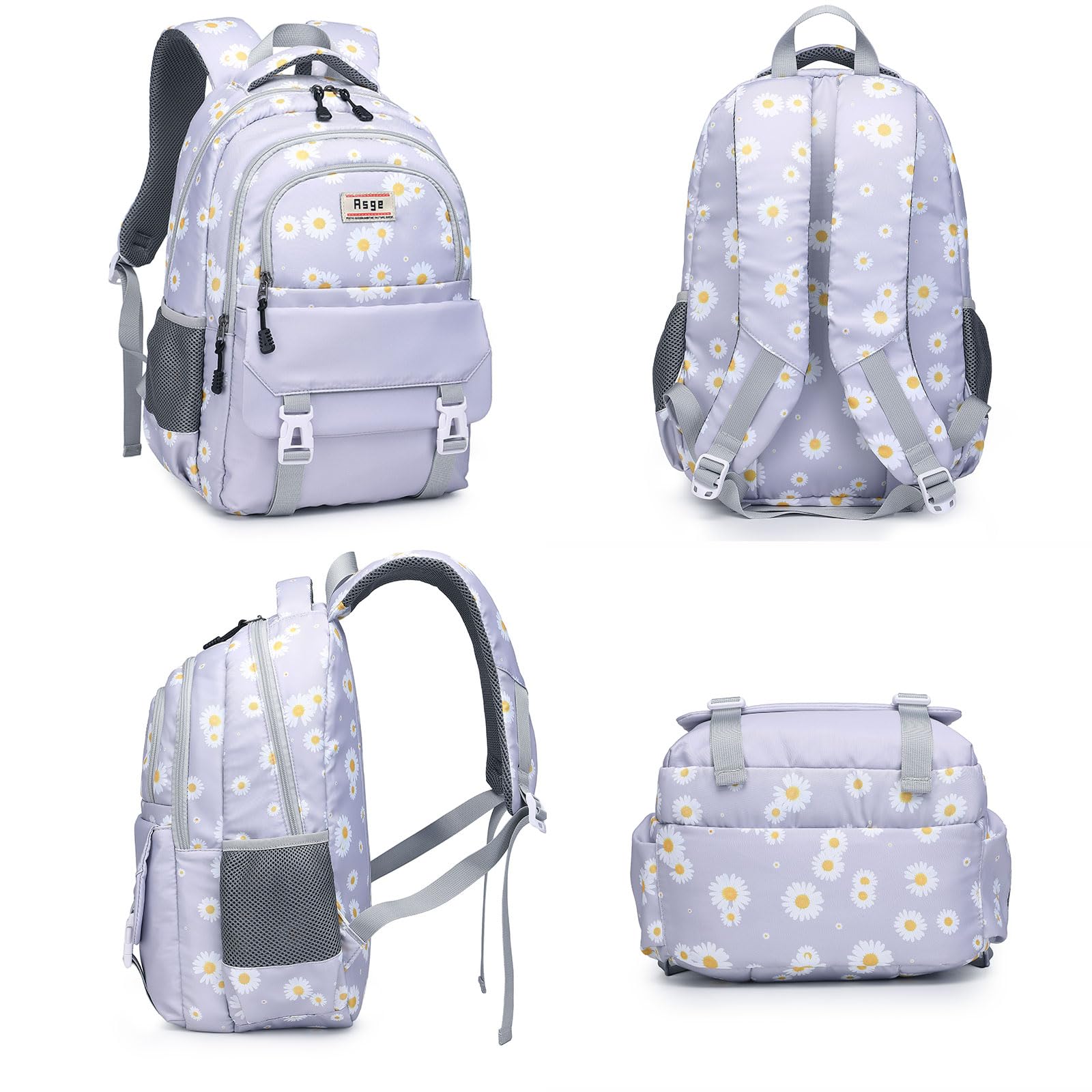 Foto 4 pulgar | Mochila Asge de Escuela Adolescente con Lonchera - Venta Internacional