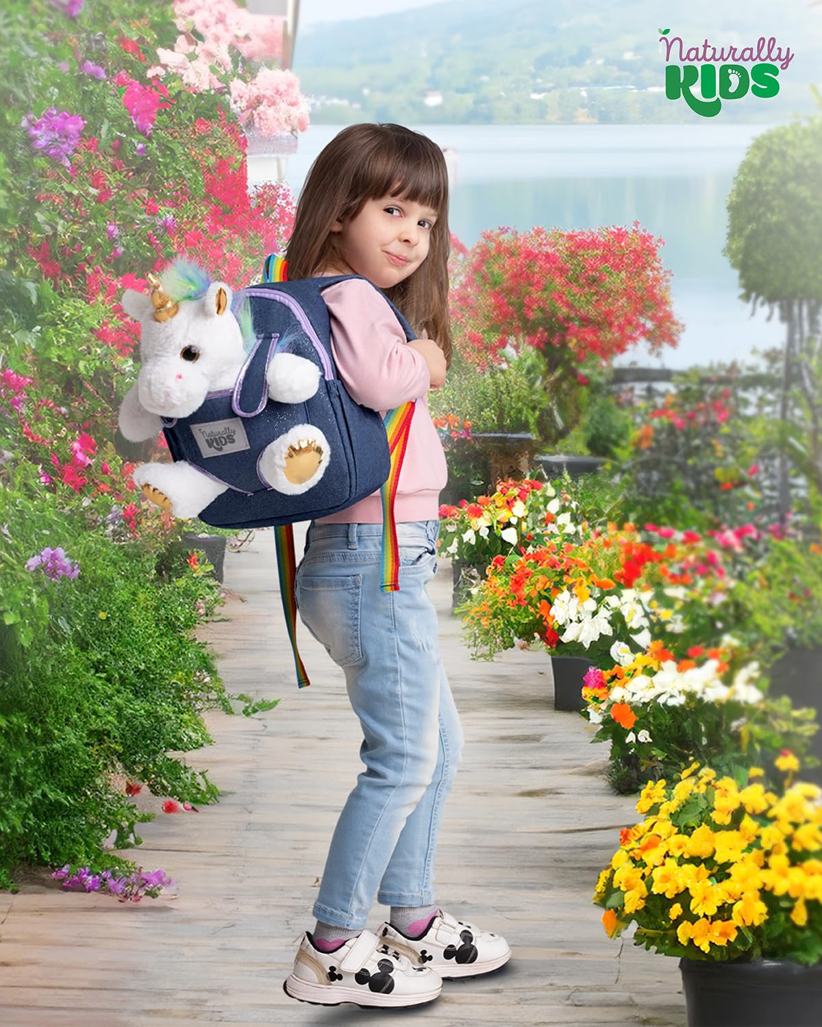 Foto 6 pulgar | Mochila Naturally Kids Unicorn con Peluche para Niños de 3 Años - Venta Internacional