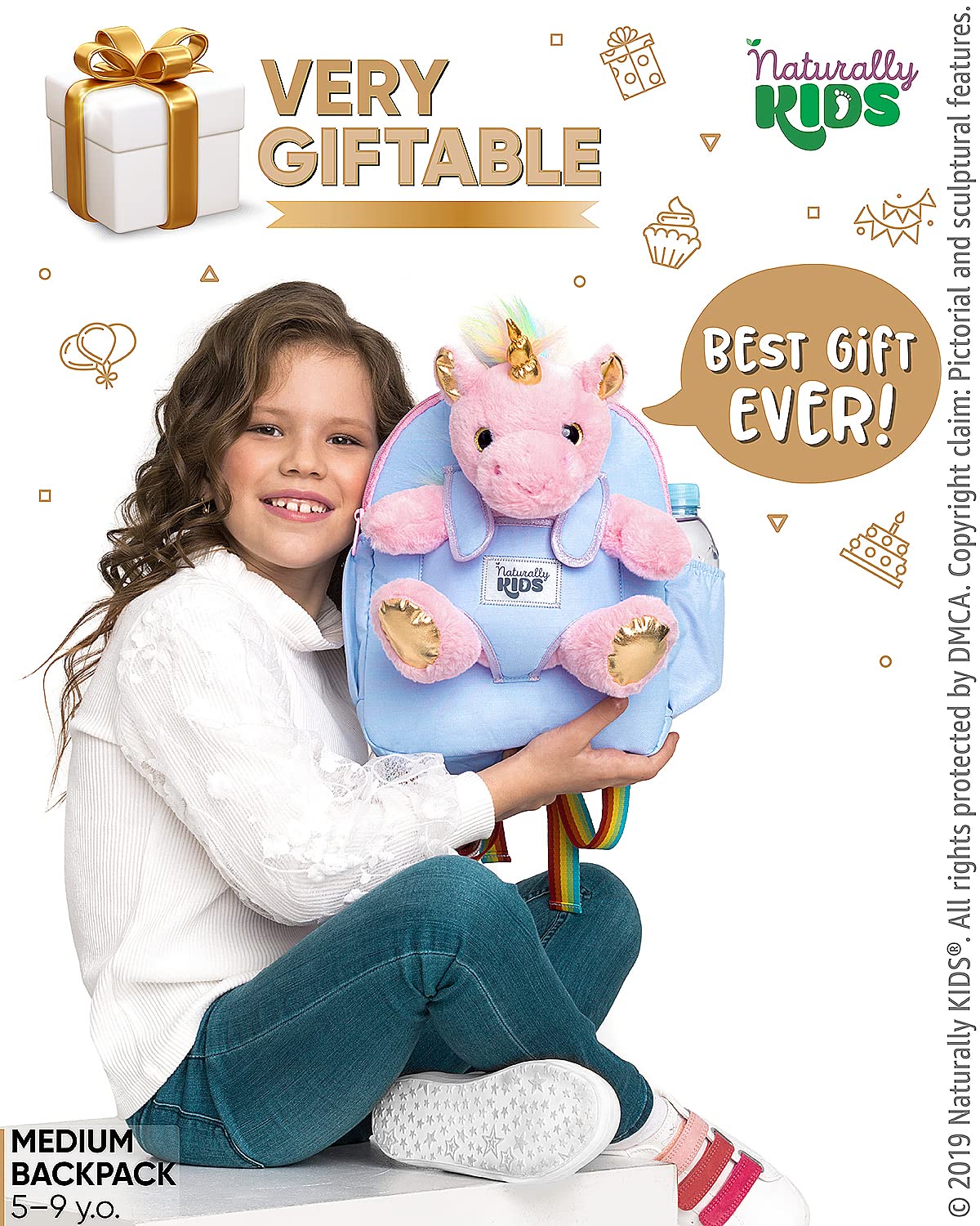 Foto 3 pulgar | Mochila de Unicornio Rosa con Peluche Desmontable para Niños de 5 a 7 Años