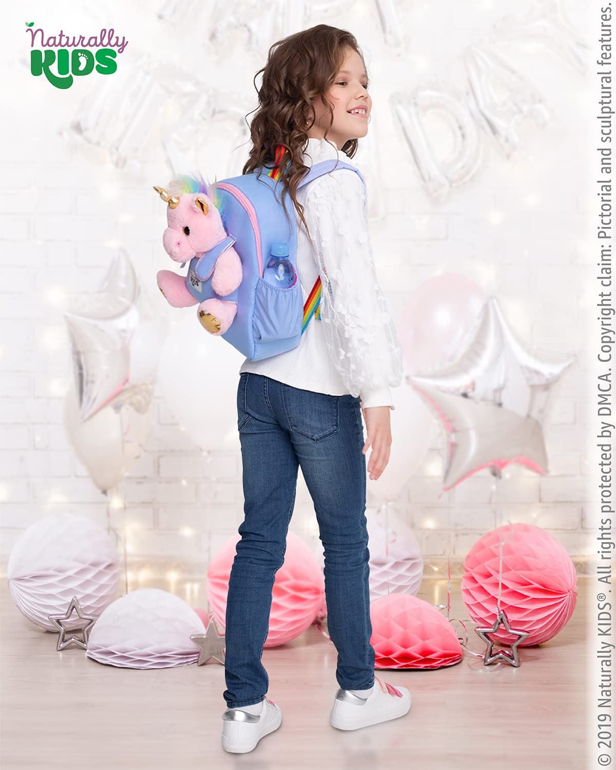 Foto 5 pulgar | Mochila de Unicornio Rosa con Peluche Desmontable para Niños de 5 a 7 Años