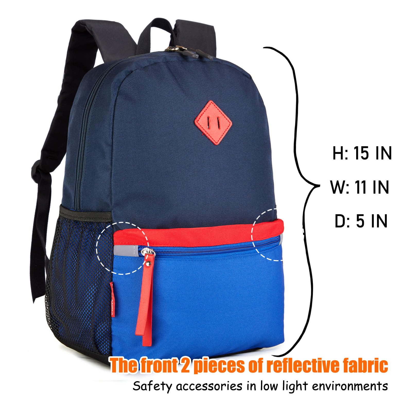 Foto 2 | Mochila HawLander Little Kids 16 L Azul Marino para Niños - Venta Internacional