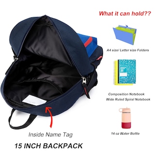 Foto 4 | Mochila HawLander Little Kids 16 L Azul Marino para Niños - Venta Internacional