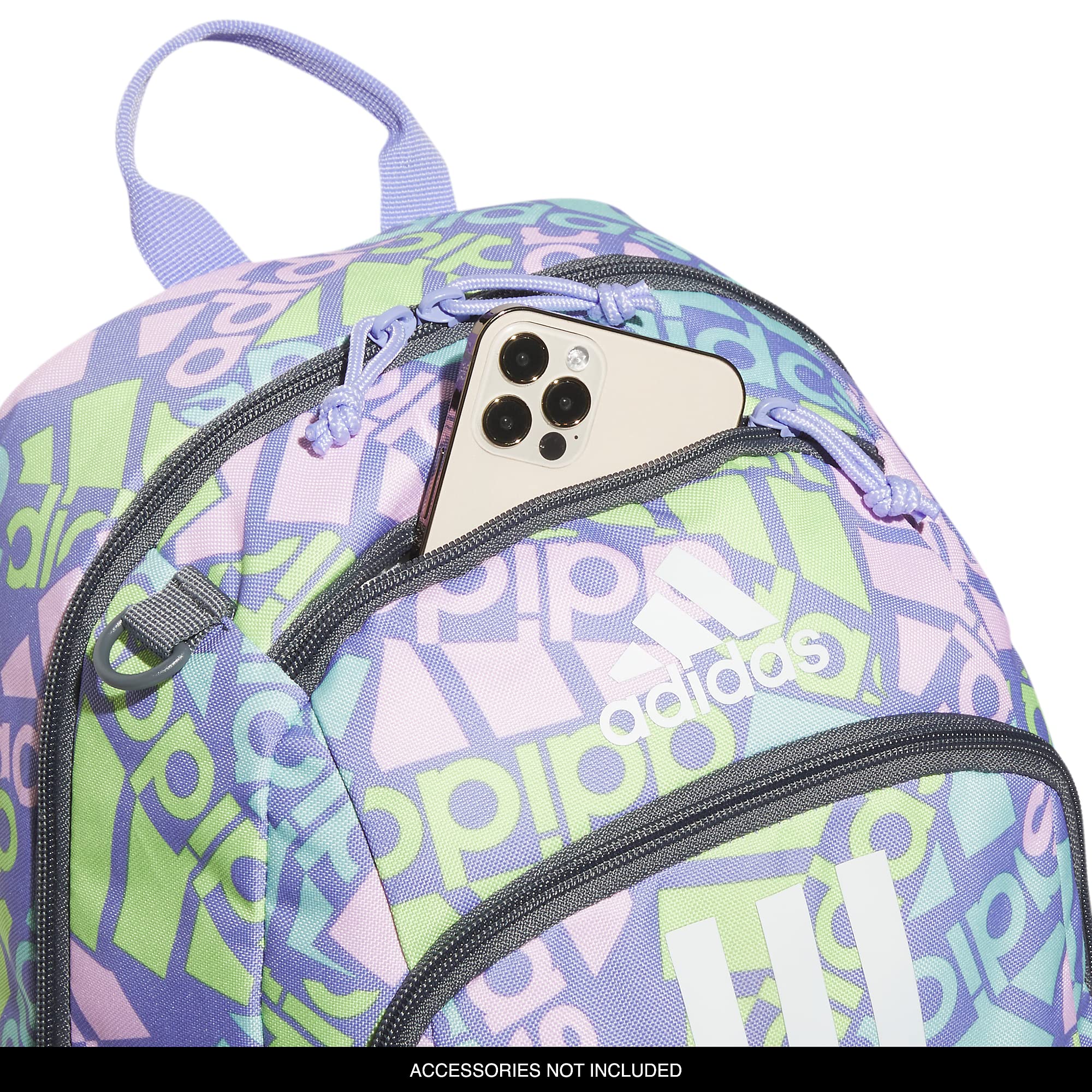 Foto 4 pulgar | Mochila Adidas Creator 2 Adi Multi Collage Morado Claro - Venta Internacional