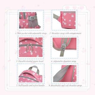 Foto 5 | Mochila Vidoscla con Estampado de Patas de Perro - Venta Internacional