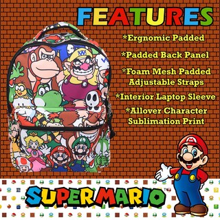 Foto 4 | Mochila Nintendo Super Mario de 16 Pulgadas - Venta Internacional