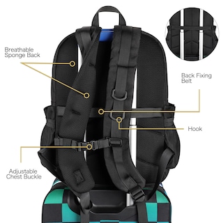 Foto 5 | Mochila Ita Steamedbun con Pantalla de Alfileres para la Escuela - 16,5 L