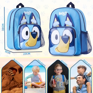 Foto 4 | Mochila Bluey Kids con Interior Espacioso y Bolsillos Laterales de Malla - Venta Internacional