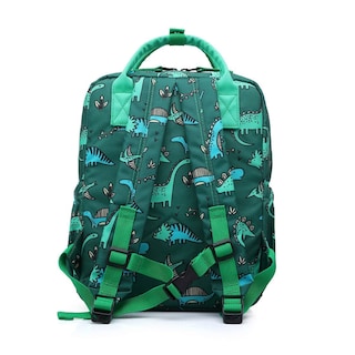 Foto 5 | Bonita Mochila Verde Diseño de Dinosaurios 12 Pulgadas - Venta Internacional