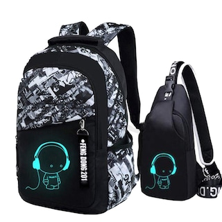 Foto 1 | Mochila Escolar Asge Bolsa Grande de Nailon - Venta Internacional