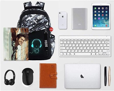 Foto 7 | Mochila Escolar Asge Bolsa Grande de Nailon - Venta Internacional