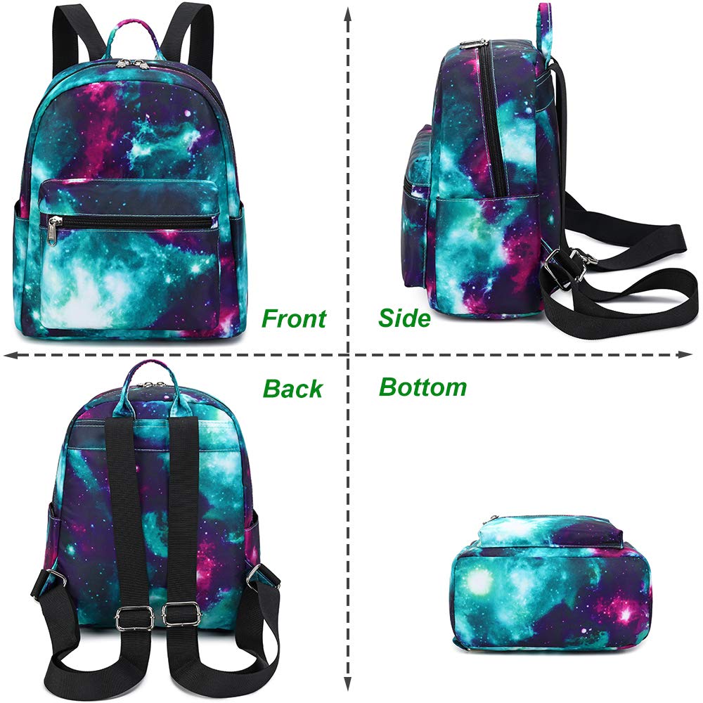 Foto 4 pulgar | Mochila Btoop Mini Galaxy Green para Mujeres y Niñas - Resistente al Agua y Duradera