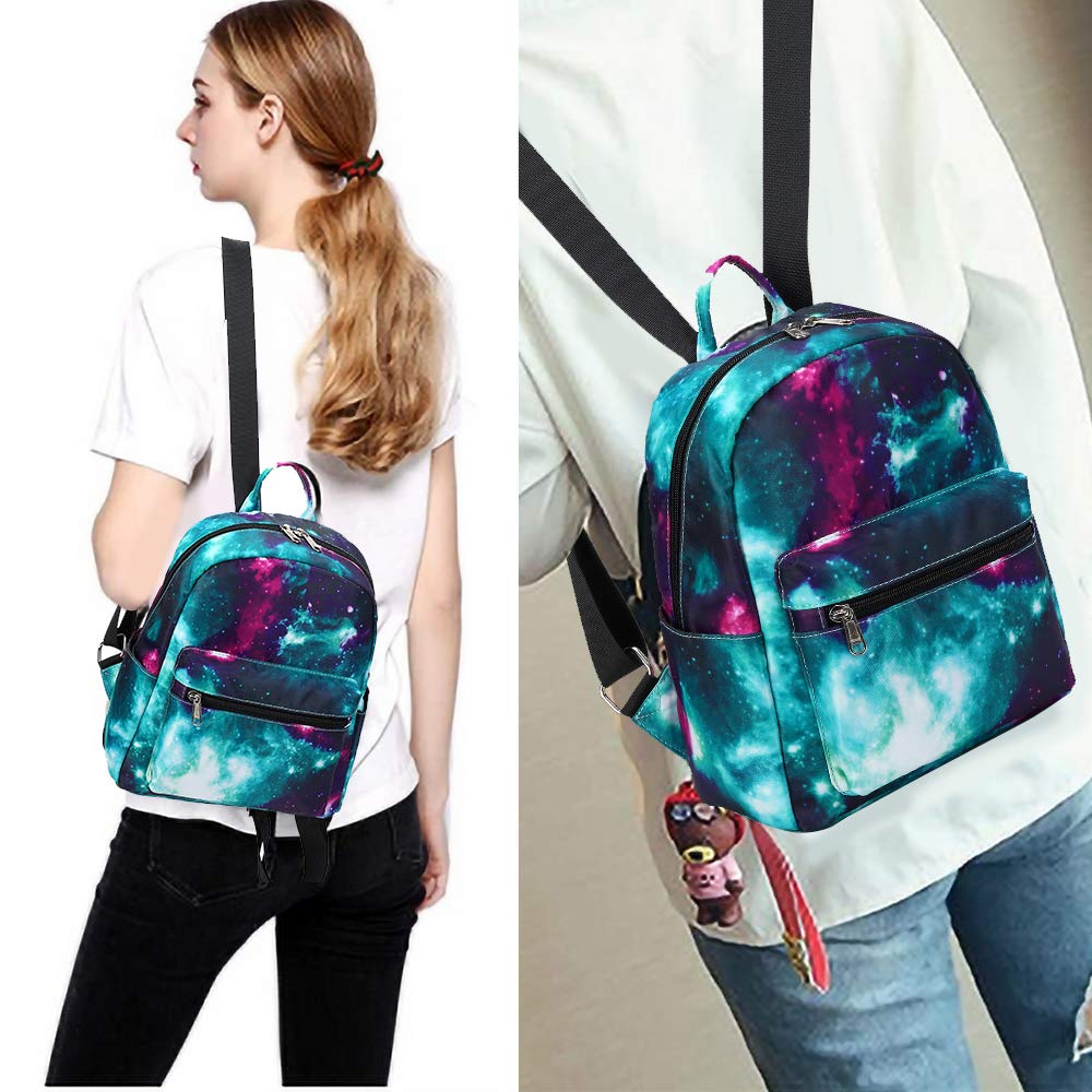 Foto 7 pulgar | Mochila Btoop Mini Galaxy Green para Mujeres y Niñas - Resistente al Agua y Duradera