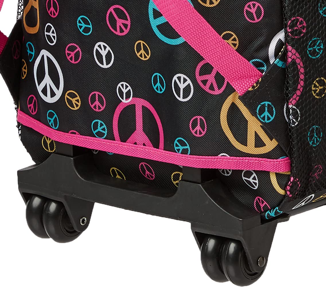 Foto 4 pulgar | Mochila Rodante Rockland Peace de 17 Pulgadas con Doble Asa - Venta Internacional