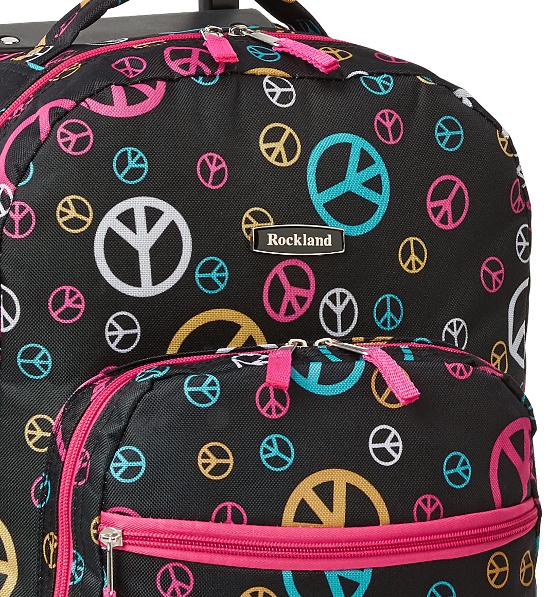 Foto 5 pulgar | Mochila Rodante Rockland Peace de 17 Pulgadas con Doble Asa - Venta Internacional