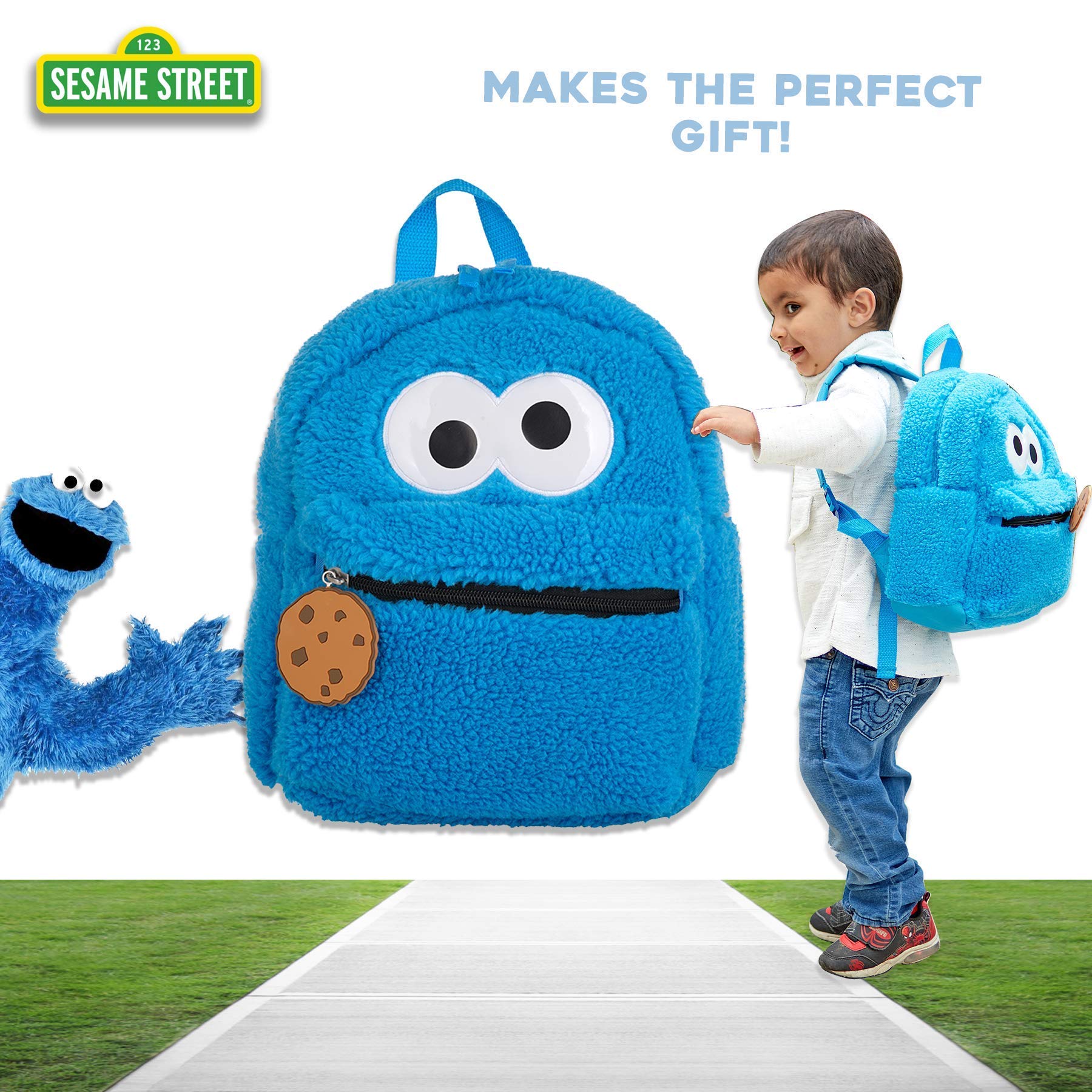 Foto 7 pulgar | Mochila de Peluche Sesame Street Cookie Monster para Niños Pequeños 30 Cm - Venta Internacional