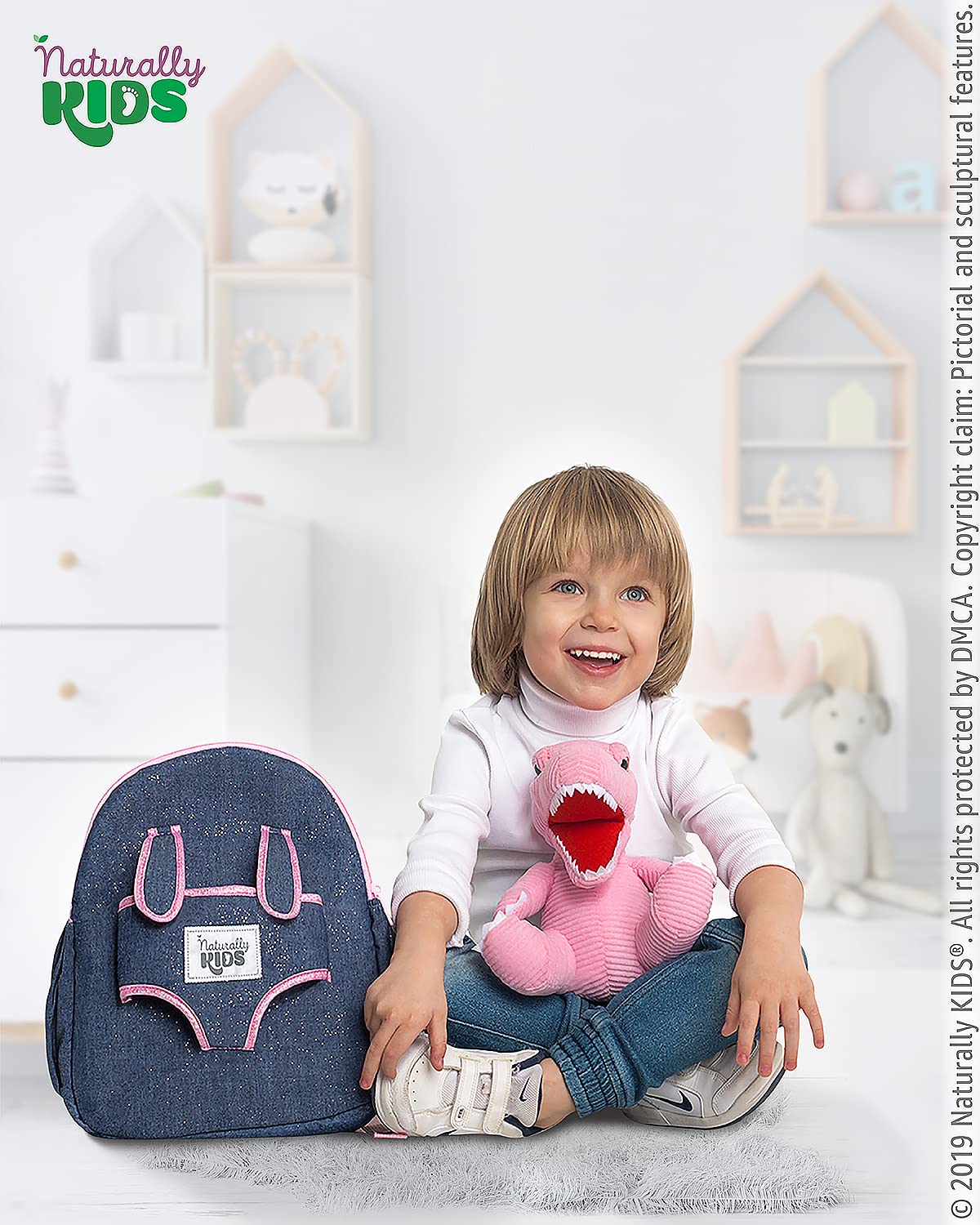 Foto 4 pulgar | Mochila Naturally Kids con Diseño de Dinosaurio Rosa 4 a 8 Años - Venta Internacional