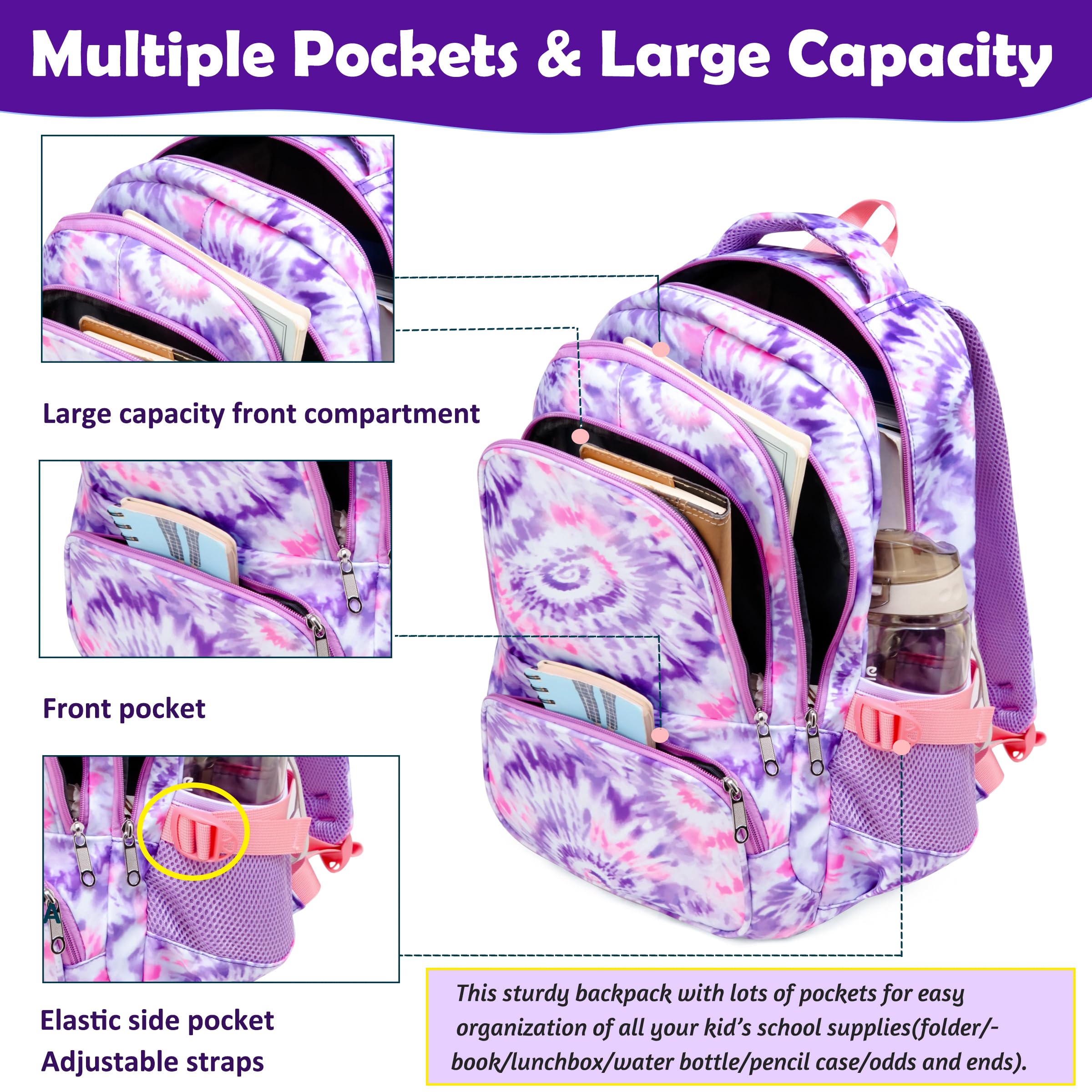 Foto 6 pulgar | Mochila Bluefairy Kids de Escuela Primaria de 8 A 10 Años - Venta Internacional