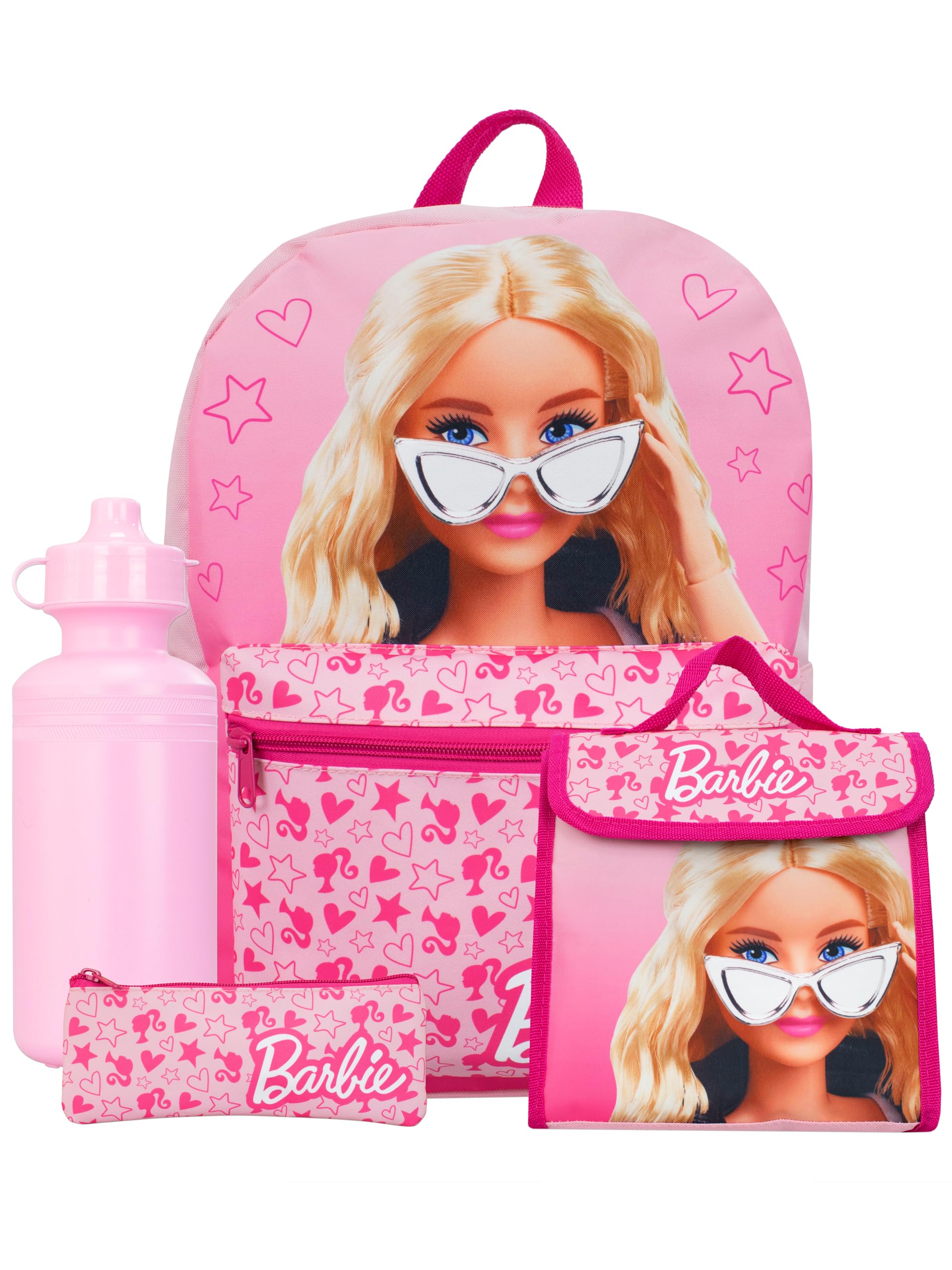 Foto 2 pulgar | Set de Mochilas Barbie School Rosa 4 Piezas - Venta Internacional