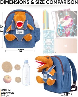 Foto 5 | Mochila Naturally Kids con Diseño de Dinosaurio para Niños de 5 A 7 Años - Venta Internacional