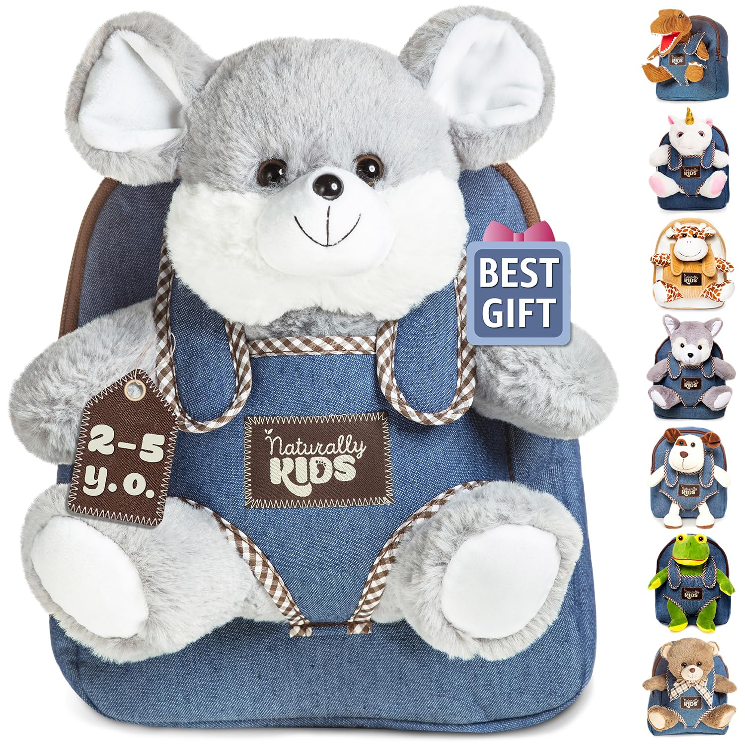 Peluche Rata Ratón de Naturally Kids para Niños Pequeños - Venta Internacional