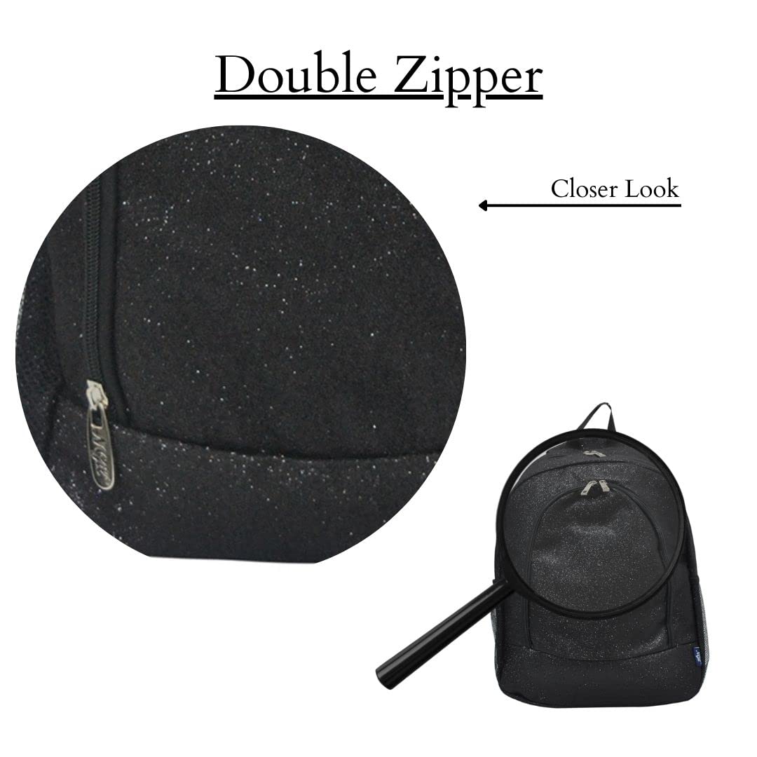 Foto 6 pulgar | Mochila Ngil Canvas School Glitter-Black - Venta Internacional