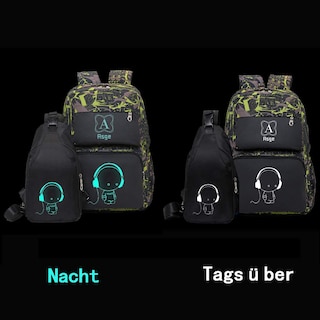 Foto 2 | Mochila Asge Camo Bookbag para Niños - Venta Internacional