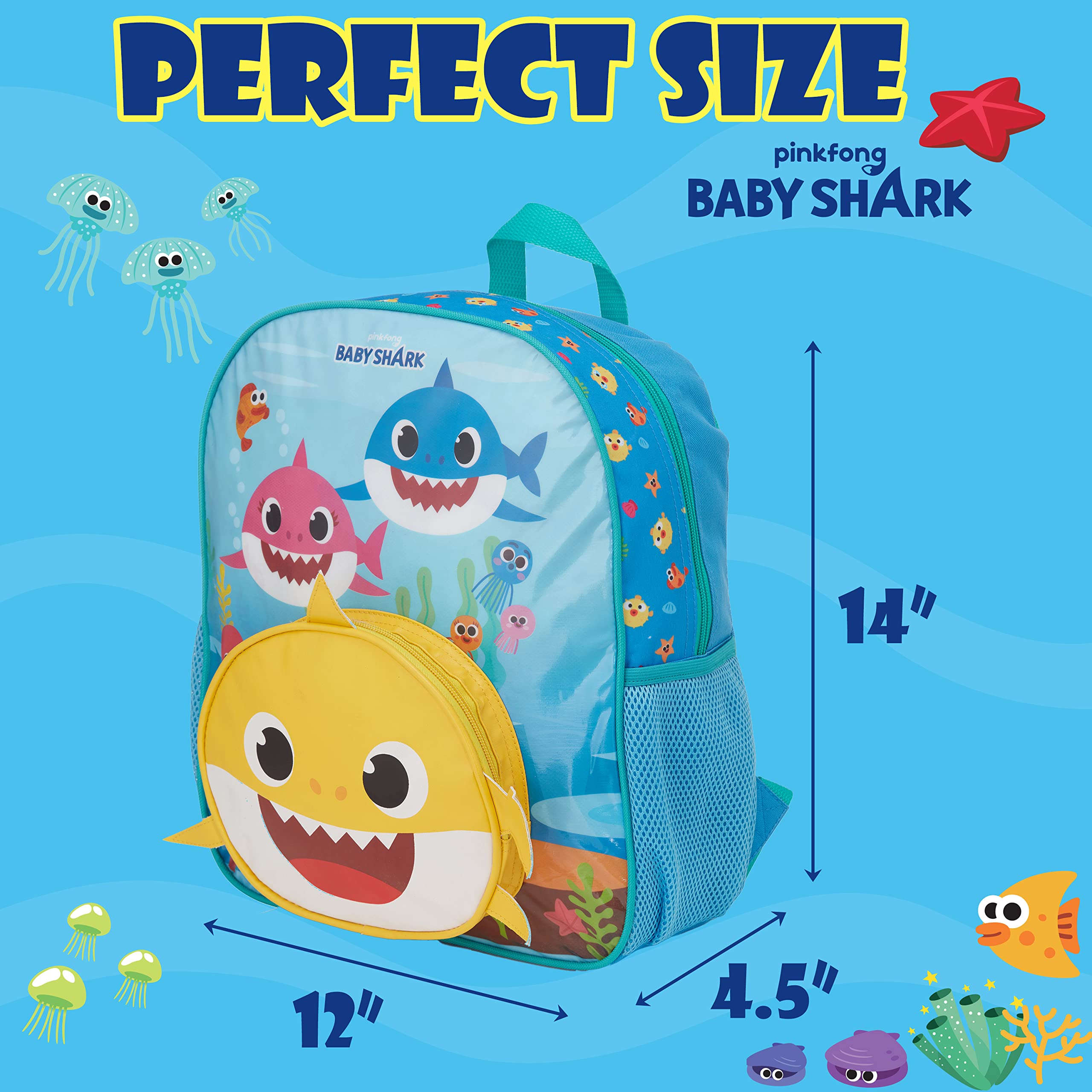 Foto 6 pulgar | Mochila Ai Accessory Innovations Baby Shark 14 Niños Y Niñas - Venta Internacional