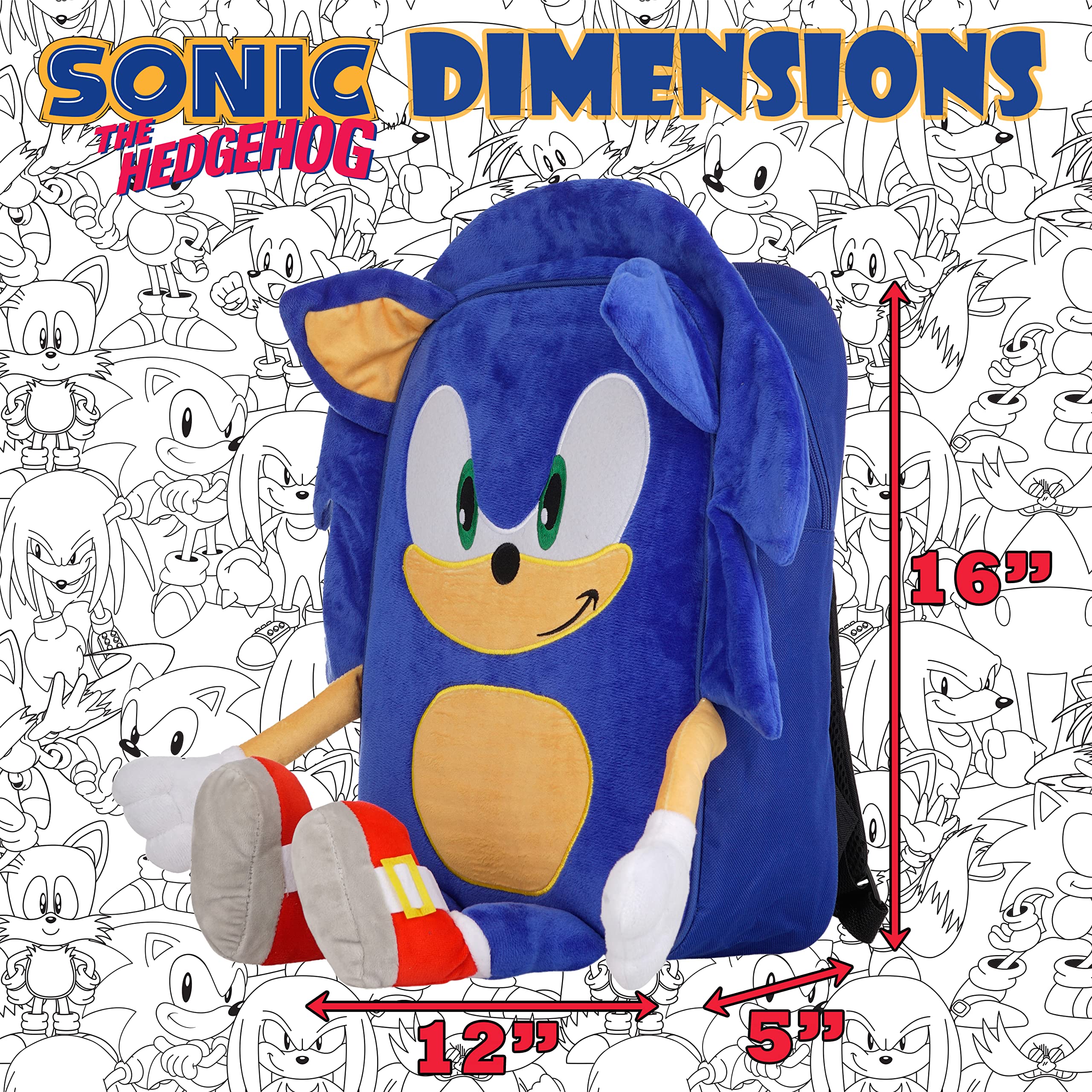 Foto 7 pulgar | Mochila AI Accessory Innovations Sonic The Hedgehog - Venta Internacional