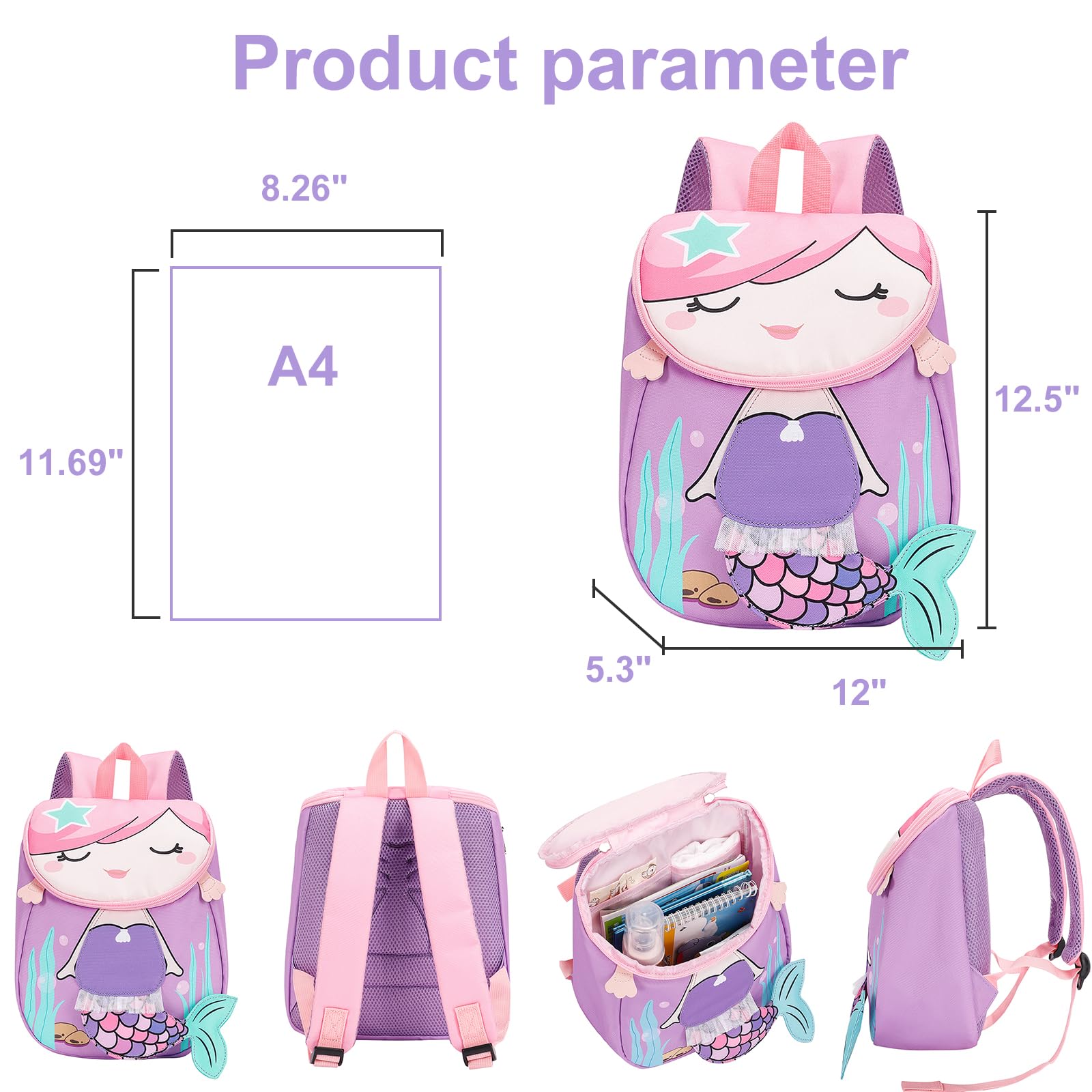 Foto 3 pulgar | Mochila Bluboon Morada - Venta Internacional