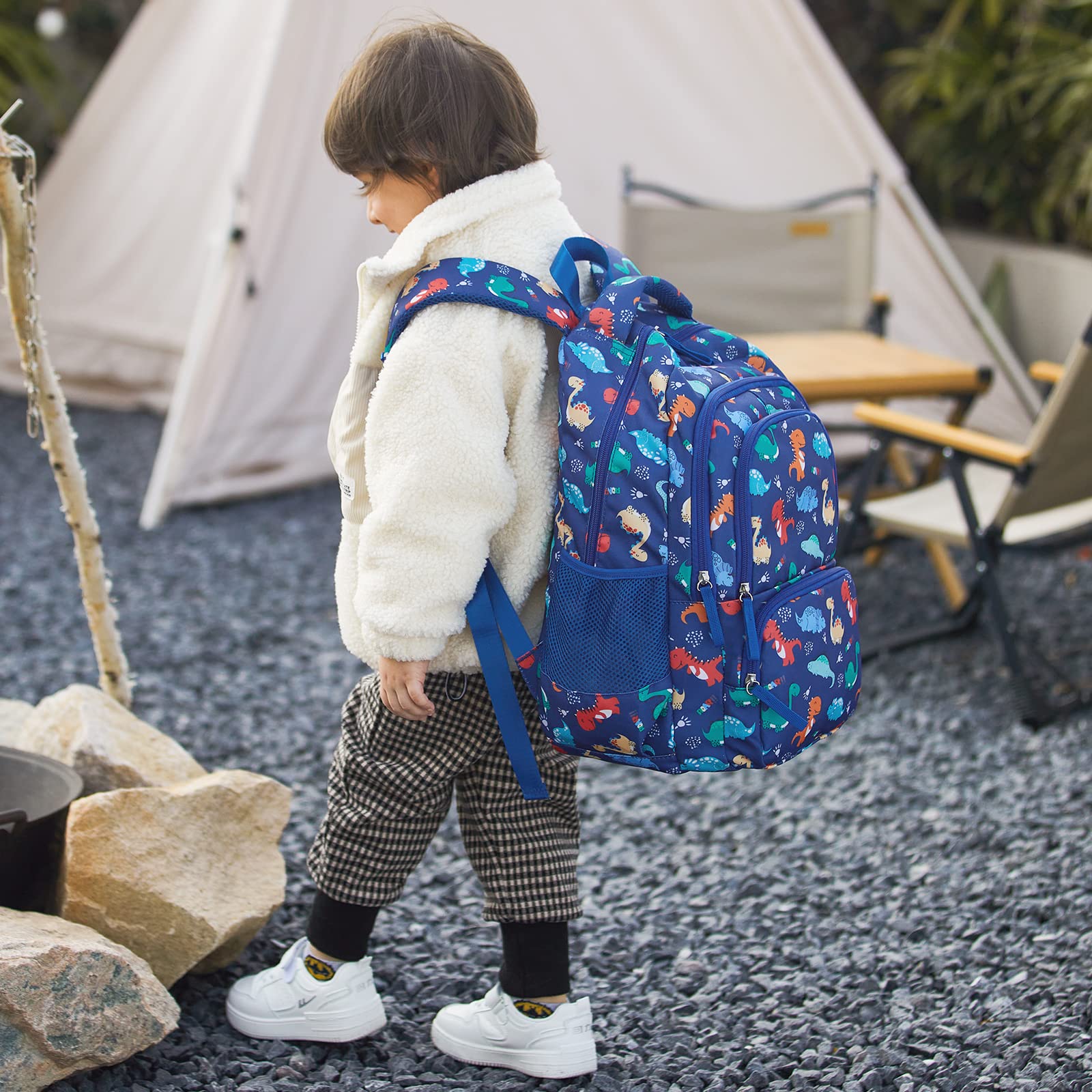 Foto 8 pulgar | Mochila Cluci Kids con Diseño de Dinosaurio Azul Impermeable - Venta Internacional