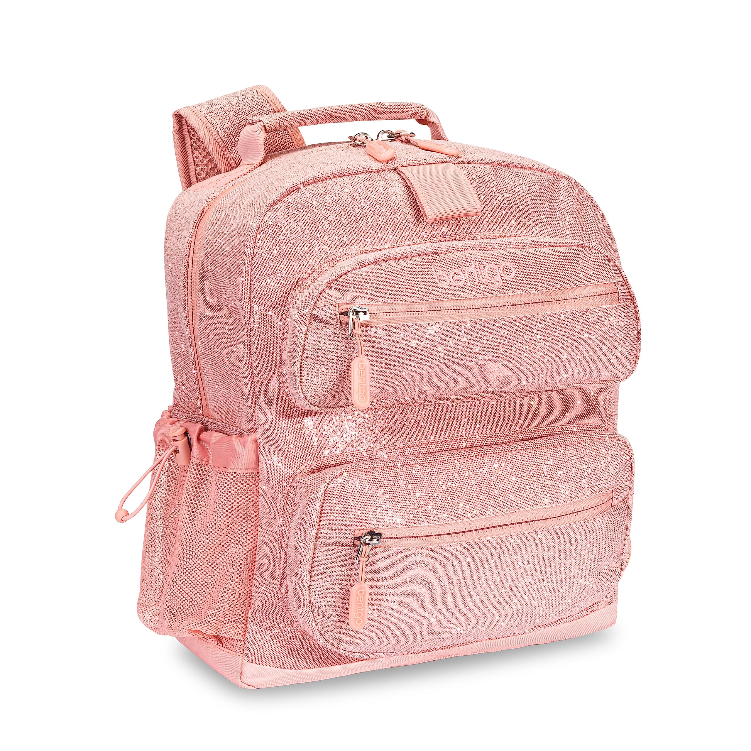 Mochila Bentgo Kids Glitter Ligera de 35.56 cm Rosa Pétalo - Venta Internacional