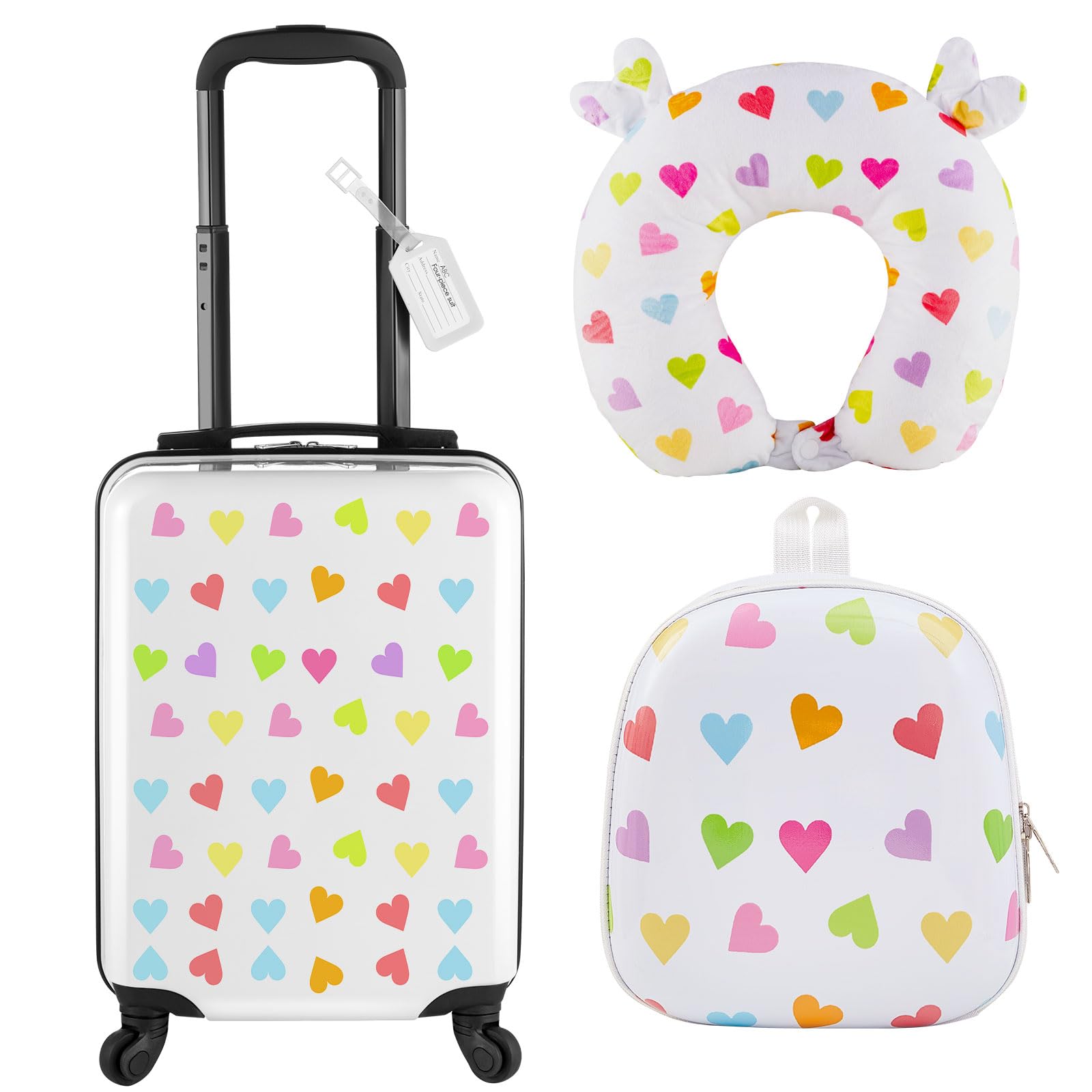 Set De Equipaje Sanwuta Heart De 4 Piezas Para Niñas  - Venta Internacional