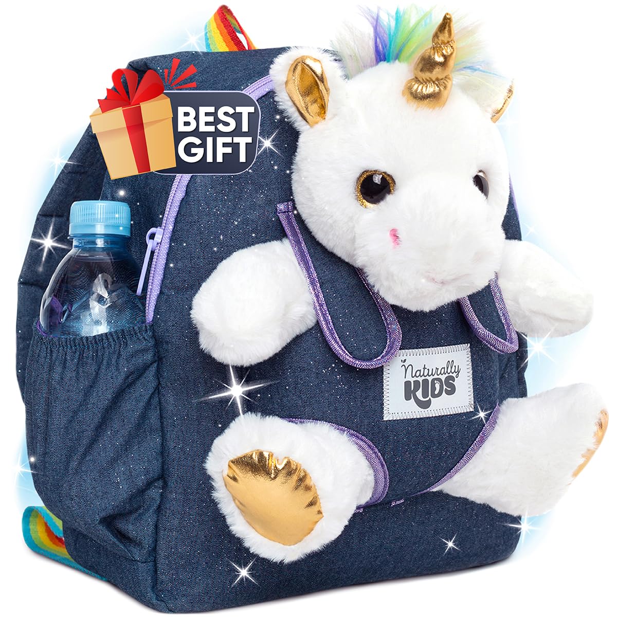 Mochila Naturally Kids Unicorn Para Niñas De 4 A 6 Años - Venta Internacional