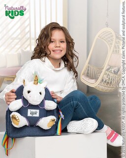 Foto 3 | Mochila Naturally Kids Unicorn Para Niñas De 4 A 6 Años - Venta Internacional