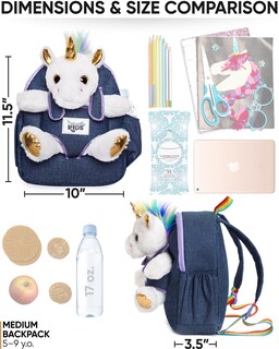 Foto 6 | Mochila Naturally Kids Unicorn Para Niñas De 4 A 6 Años - Venta Internacional