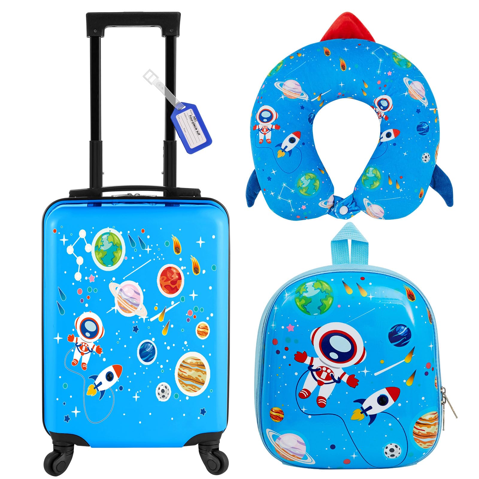 Foto 1 | Set de Equipaje Sanwuta Astronaut de 43 cm con Mochila y Almohada Cervical - Venta Internacional