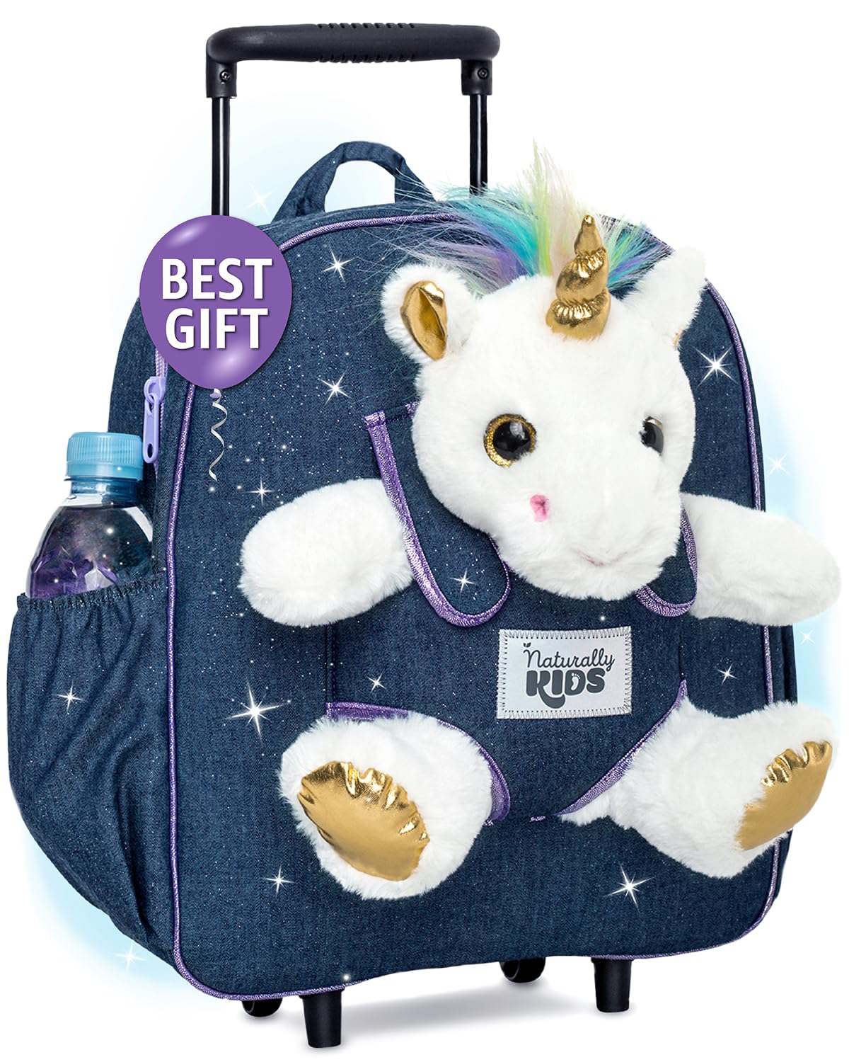 Foto 2 pulgar | Mochila Enrollable Naturally Kids Unicorn para Niñas - Venta Internacional