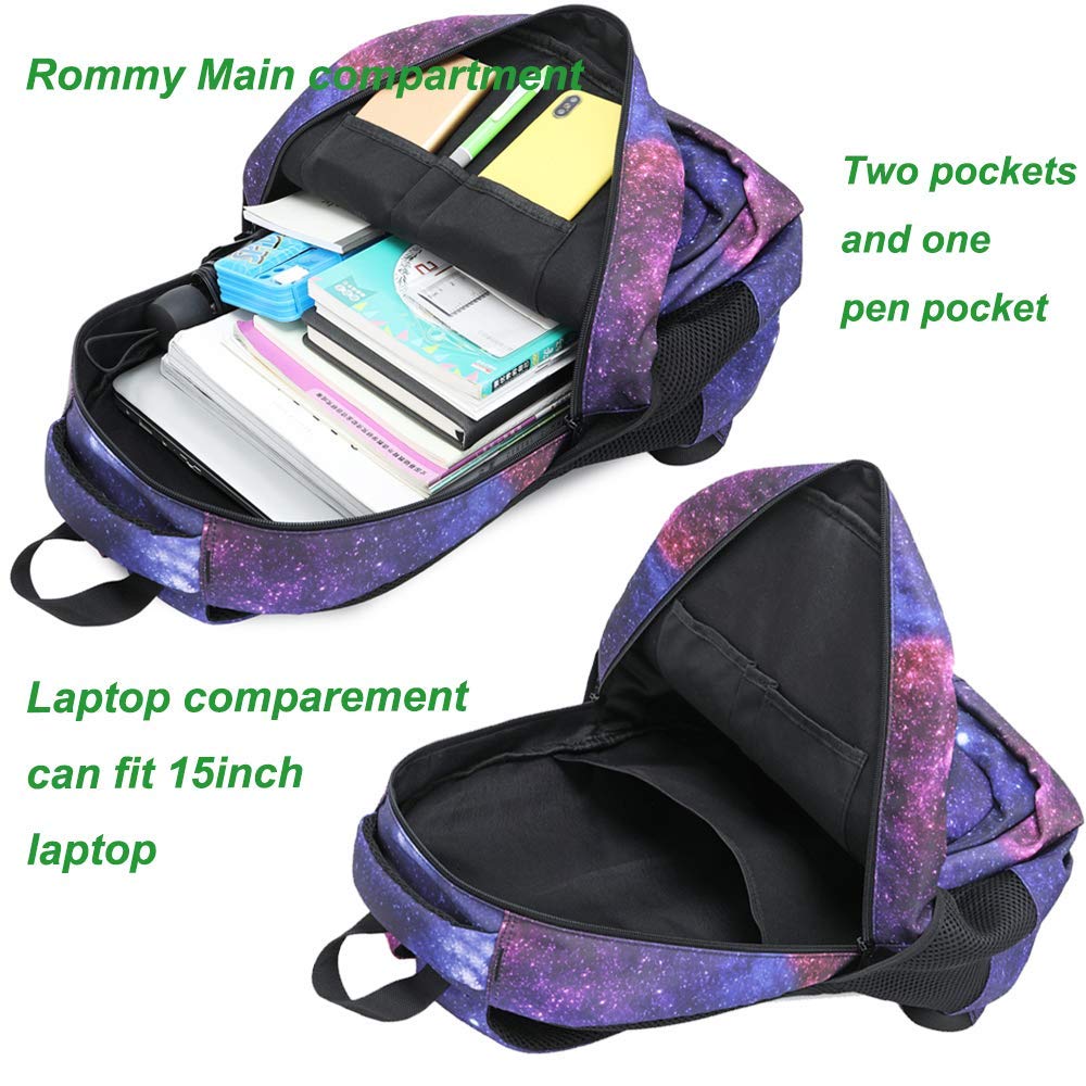 Foto 4 pulgar | Mochila Btoop Galaxy Space con Bolsa de Almuerzo 3 Unidades - Venta Internacional