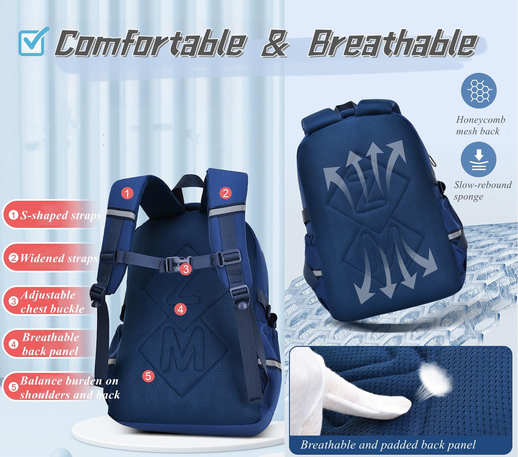 Foto 7 pulgar | Mochila Bansusu Negra para Niño-Venta Internacional