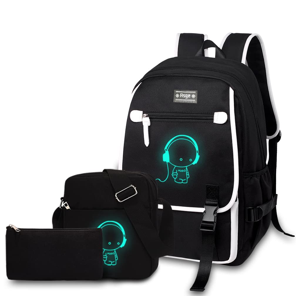 Set de 3 Mochilas Escolares Asge Reflectantes e Impermeables Tamaño Grande - Venta Internacional