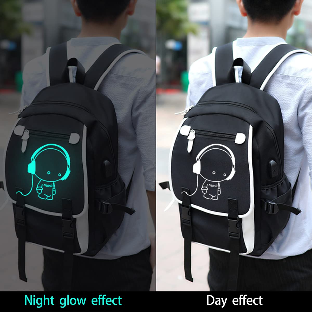 Foto 3 | Set de 3 Mochilas Escolares Asge Reflectantes e Impermeables Tamaño Grande - Venta Internacional